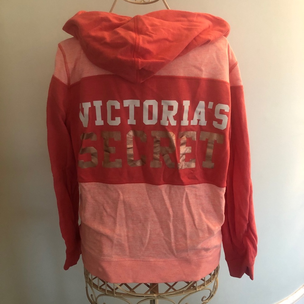 Victoria Secret Zip Up Sweatshirt with Logo Large